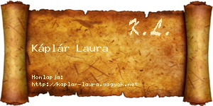 Káplár Laura névjegykártya